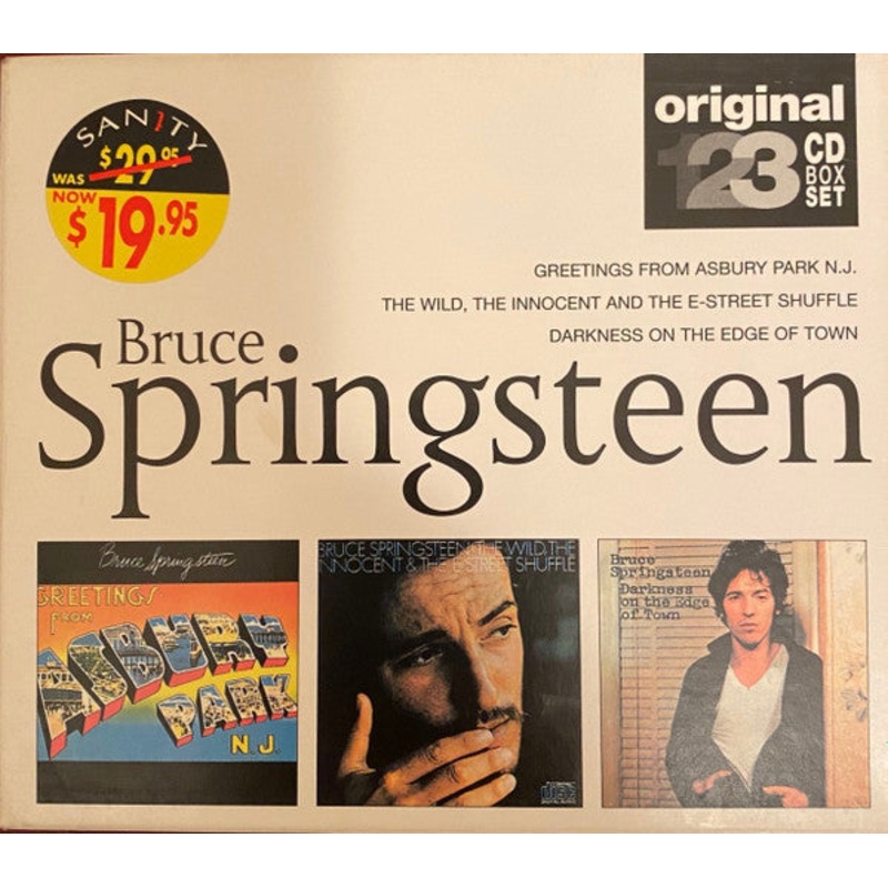 Bruce Springsteen – Greetings From Asbury Park N. J. / The Wild, The Innocent And The E-Street Shuffle / Darkness On The Edge Of Town (CD, Album, RE + CD, Album, RE + CD, Album, RE + Bo) (Very Good Plus (VG+))