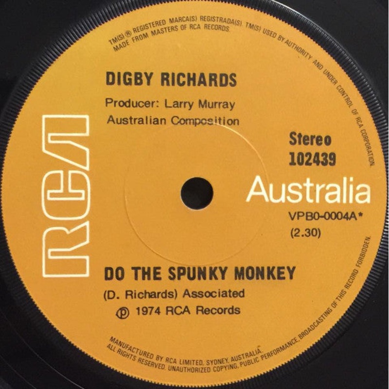 Digby Richards – Do The Spunky Monkey (7, Single) (Very Good Plus (VG+))