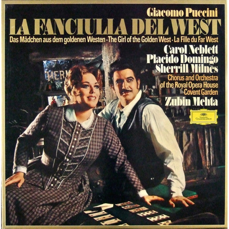 Giacomo Puccini : Zubin Mehta, Orchestra Of The Royal Opera House, Covent Garden, Chorus Of The Royal Opera House, Covent Garden – La Fanciulla Del West (3xLP + Box) (Very Good Plus (VG+))