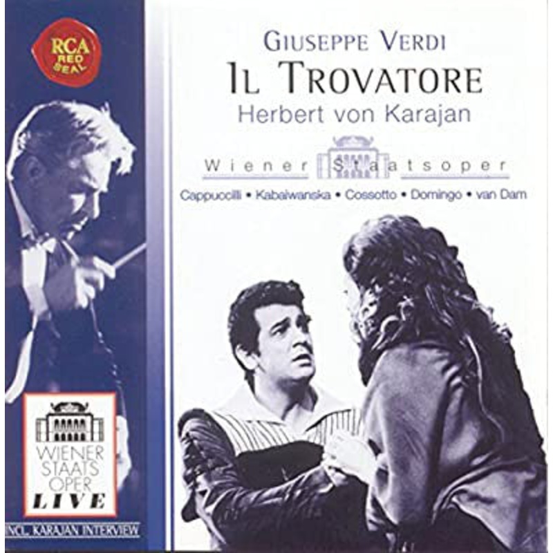 Giuseppe Verdi, Herbert von Karajan, Wiener Staatsopernchor, Piero Cappuccilli  Raina Kabaivanska  Fiorenza Cossotto  Placido Domingo  Jos van Dam – Il Trovatore (2xCD) (Very Good Plus (VG+))