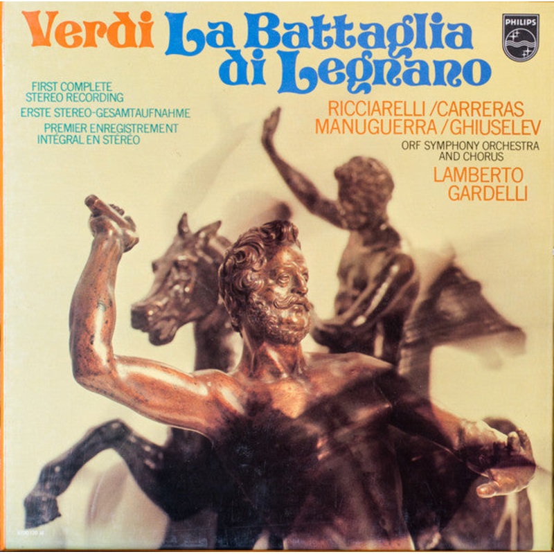 Giuseppe Verdi – Katia Ricciarelli / Jos Carreras / Matteo Manuguerra / Nicola Ghiuselev, ORF Symphonieorchester And ORF-Chor, Lamberto Gardelli – La Battaglia Di Legnano (2xLP + Box) (Very Good Plus (VG+))