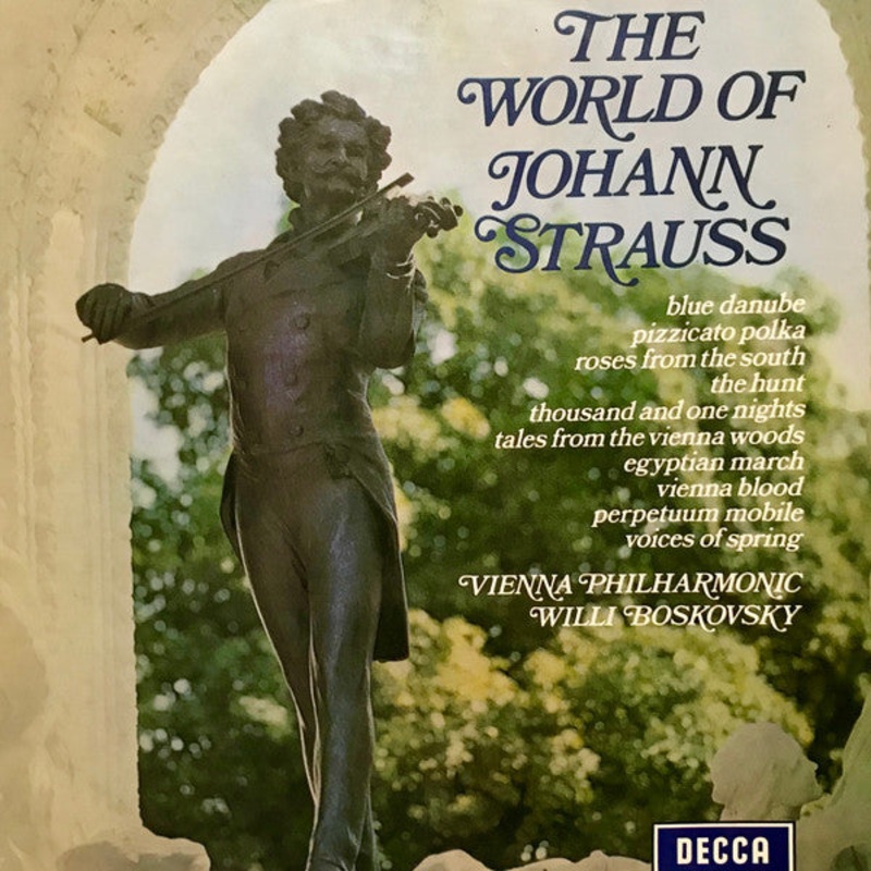 Johann Strauss* – Vienna Philharmonic* – The World Of Johann Strauss (LP, Comp) (Very Good Plus (VG+))
