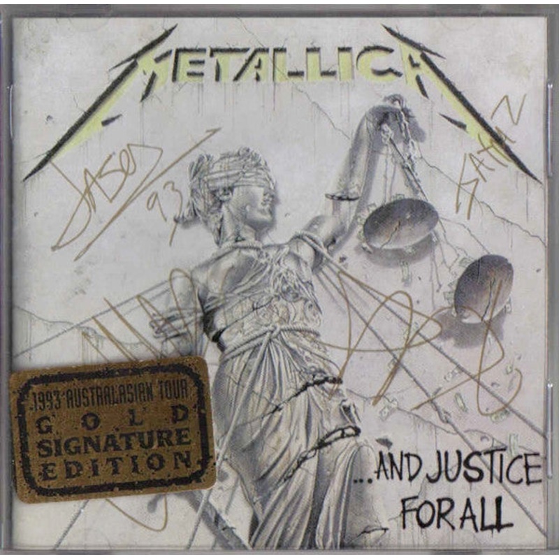 Metallica – …And Justice For All (CD, Album, RE, Gol) (Fair (F))
