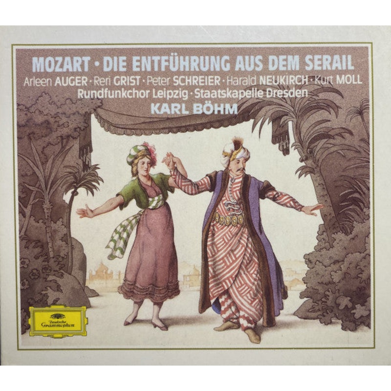 Wolfgang Amadeus Mozart – Arleen Auger  Reri Grist  Peter Schreier  Harald Neukirch  Kurt Moll  Rundfunkchor Leipzig  Staatskapelle Dresden  Karl Bhm – Die Entfhrung Aus Dem Serail (2xCD, Album, RE, RM, PMD + Box, Sli) (Very Good Plus (V