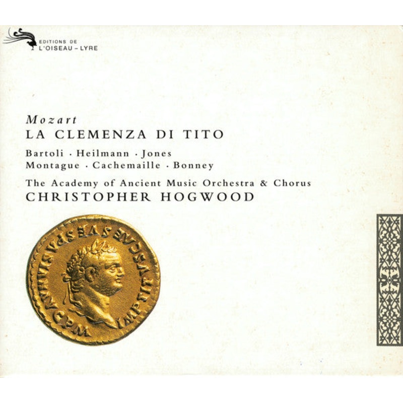Wolfgang Amadeus Mozart  Cecilia Bartoli  Uwe Heilmann  Della Jones  Diana Montague  Gilles Cachemaille  Barbara Bonney  The Academy Of Ancient Music & The Academy Of Ancient Music Chorus  Christopher Hogwood – La Clemenza Di Tito (2xCD,