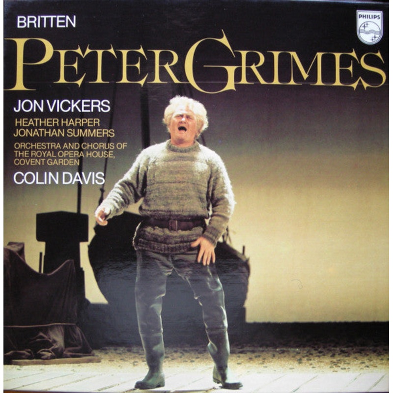 Benjamin Britten – Jon Vickers, Heather Harper, Jonathan Summers, Orchestra Of The Royal Opera House, Covent Garden And Chorus Of The Royal Opera House, Covent Garden / Sir Colin Davis – Peter Grimes  (3xLP, Album + Box) (Very Good Plus (VG+))