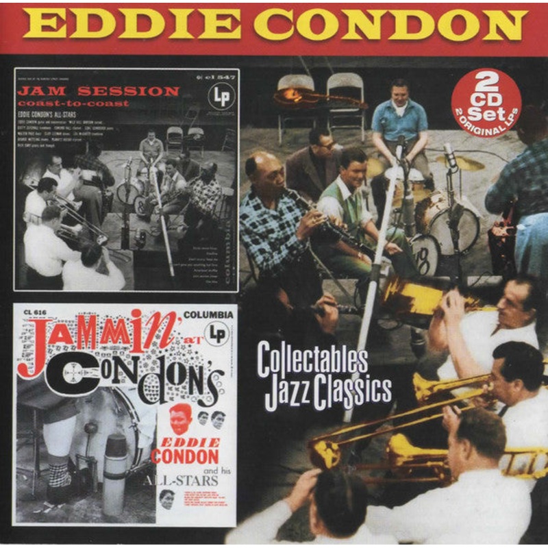Eddie Condon – Jam Session Coast To Coast / Jammin’ At Condon’s (2xCD, Comp) (Very Good Plus (VG+))