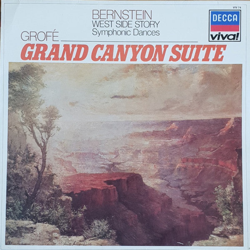 Grof*, Bernstein* – Leonard Bernstein, New York Philharmonic – Grof  Grand Canyon Suite / Bernstein   West Side Story Symphonic Dances (LP, Comp) (Very Good Plus (VG+))