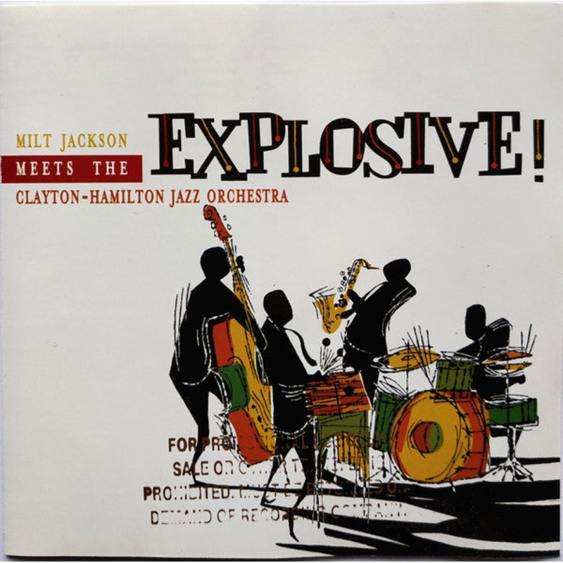 Milt Jackson Meets The Clayton-Hamilton Jazz Orchestra* – Explosive! (CD, Album, WEA) (Very Good Plus (VG+))