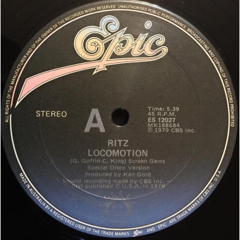 Ritz – Locomotion (12, Single) (Good Plus (G+))