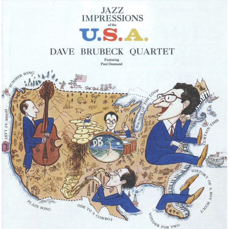 The Dave Brubeck Quartet – Jazz Impressions Of The U.S.A. (CD, Album, Mono, RE, Unofficial) (Very Good Plus (VG+))