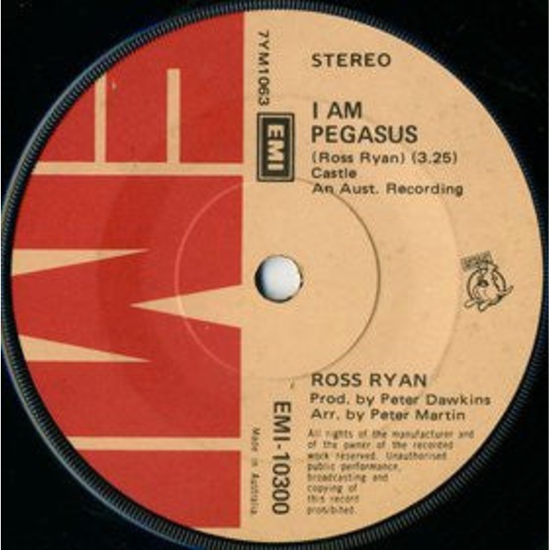 Ross Ryan – I Am Pegasus (7, Single) (Very Good (VG))
