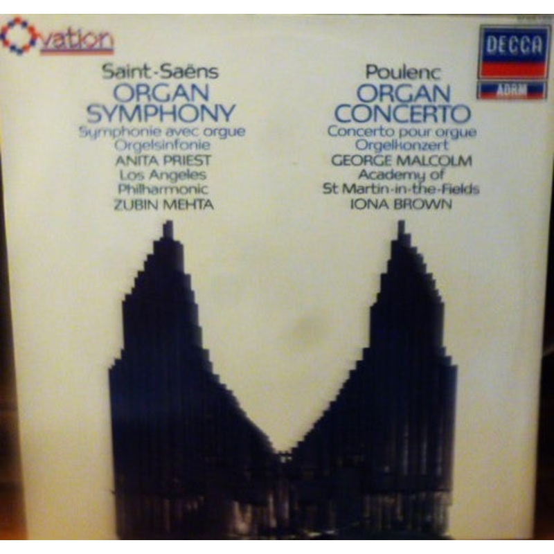 Saint-Sans*, Poulenc* – Organ Symphony / Organ Concerto (LP, Comp, RM) (Very Good Plus (VG+))