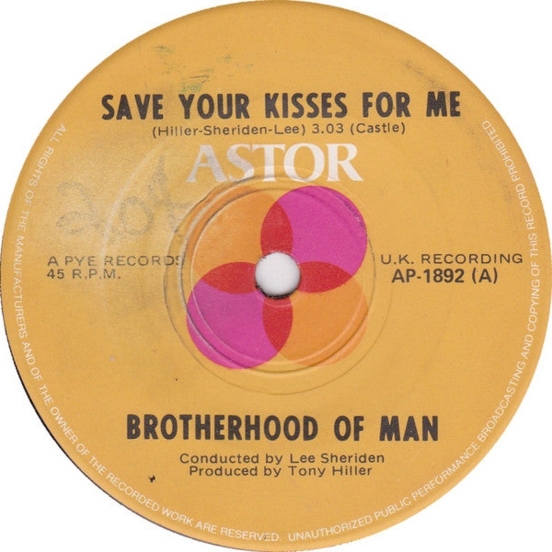 Brotherhood Of Man – Save Your Kisses For Me (7, Single) (Very Good Plus (VG+))