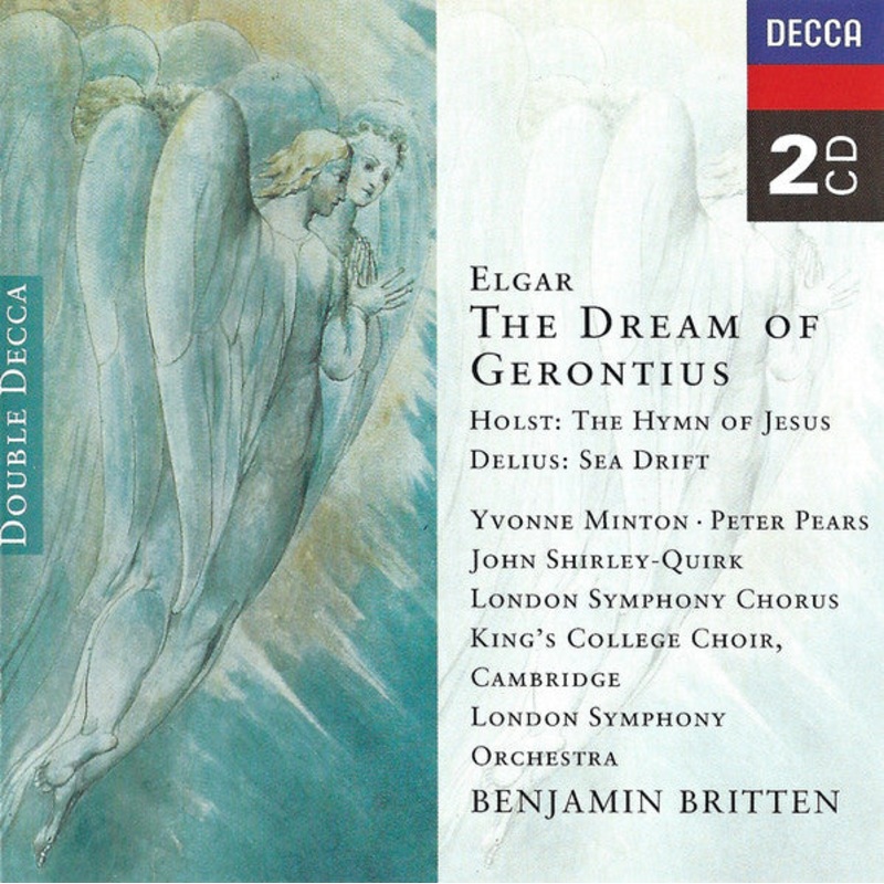 Elgar*, Holst*, Delius* – Yvonne Minton  Peter Pears  John Shirley-Quirk / London Symphony Chorus, King’s College Choir, Cambridge*, London Symphony Orchestra – Benjamin Britten – The Dream Of Gerontius (2xCD, Comp, RM) (Very Good Plus (VG+))