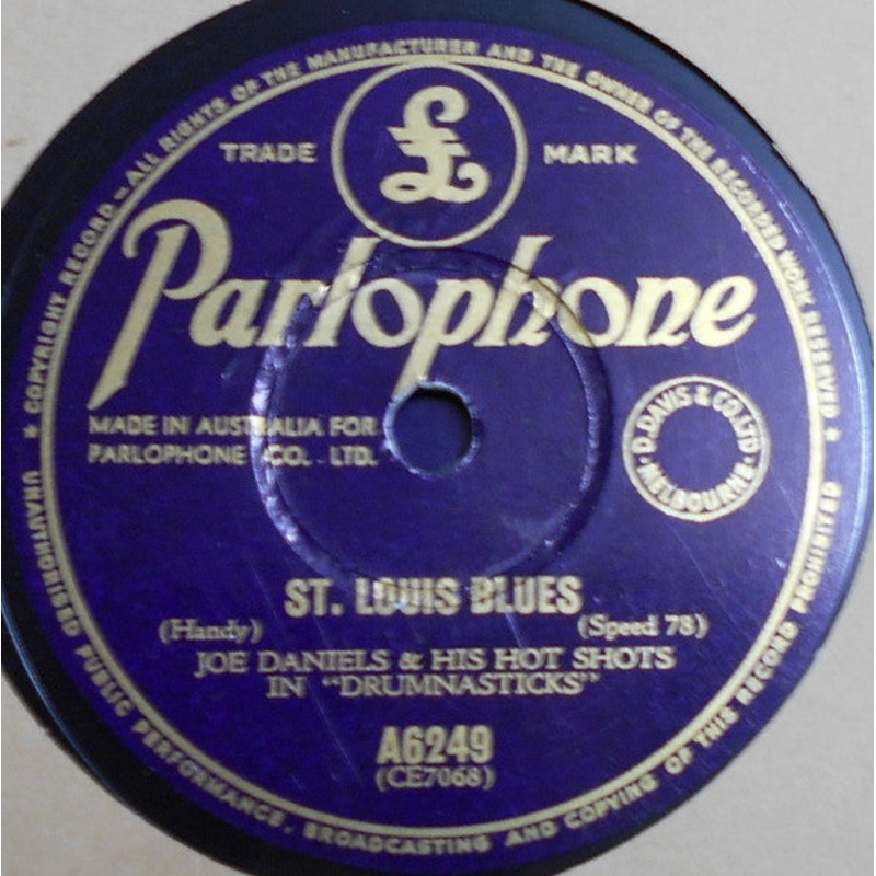 Joe Daniels And His Hot Shots – St. Louis Blues / Sweet Sue (Shellac, 10, RP) (Very Good Plus (VG+))