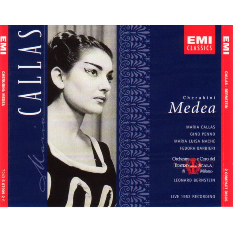 Luigi Cherubini – Maria Callas, Gino Penno, Maria Luisa Nache, Fedora Barbieri, Orchestra Del Teatro Alla Scala E Coro Del Teatro Alla Scala, Leonard Bernstein – Medea [Live 1953 Recording] (2xCD, Album, Mono, RE, RM + Box, Sli) (Near Mint (NM or M-))