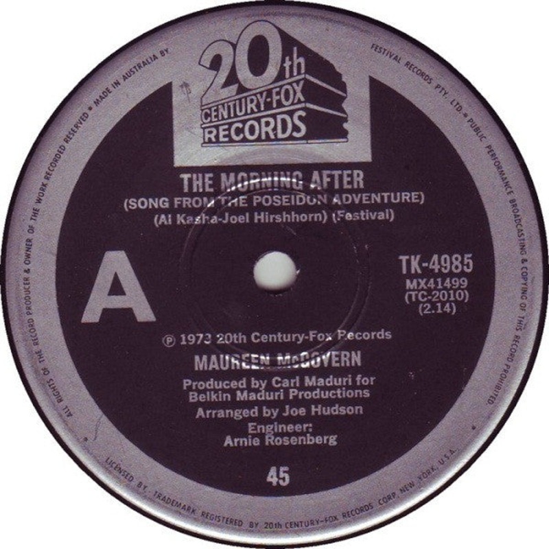 Maureen McGovern – The Morning After / Midnight Storm (7, Single) (Very Good Plus (VG+))