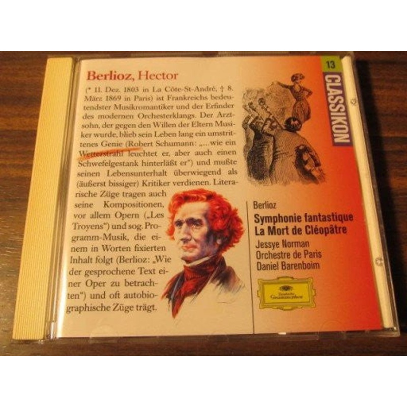 Hector Berlioz – Jessye Norman, Orchestre De Paris, Daniel Barenboim – Symphonie Fantastique   La Mort De Cloptre (CD, Comp, RM) (Very Good (VG))