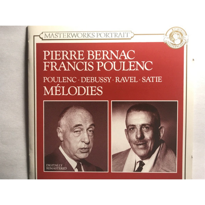 Pierre Bernac, Francis Poulenc – Melodies (CD, Mono) (Very Good Plus (VG+))
