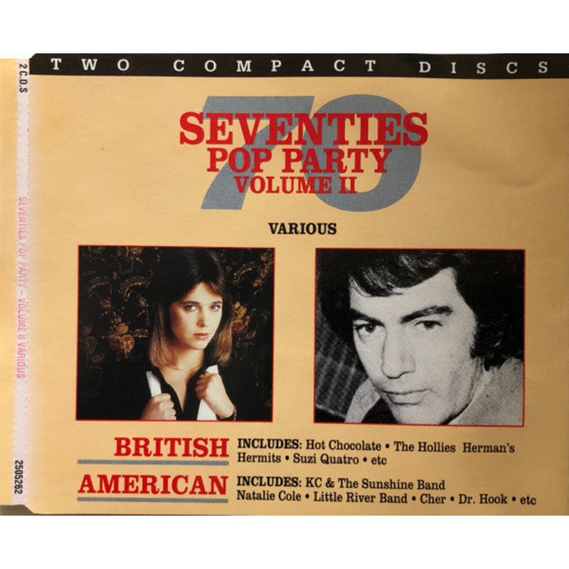 Various – Seventies Pop Party Volume II (2xCD, Comp) (Very Good (VG))