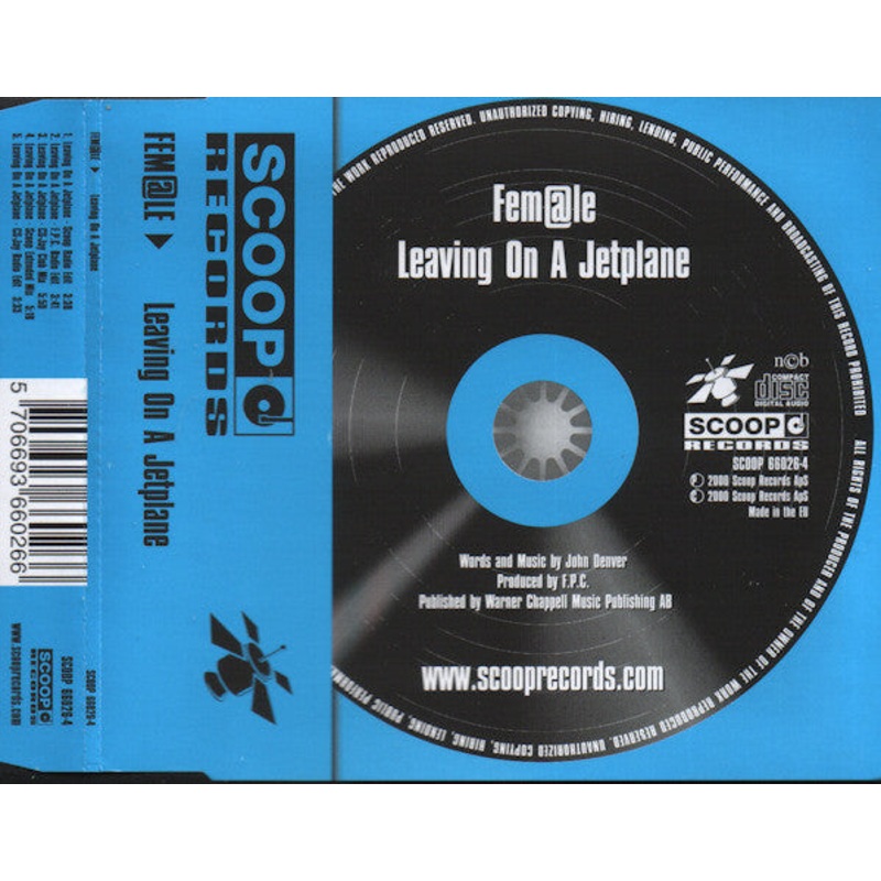 Fem@le – Leaving On A Jetplane (CD, Single) (Very Good Plus (VG+))