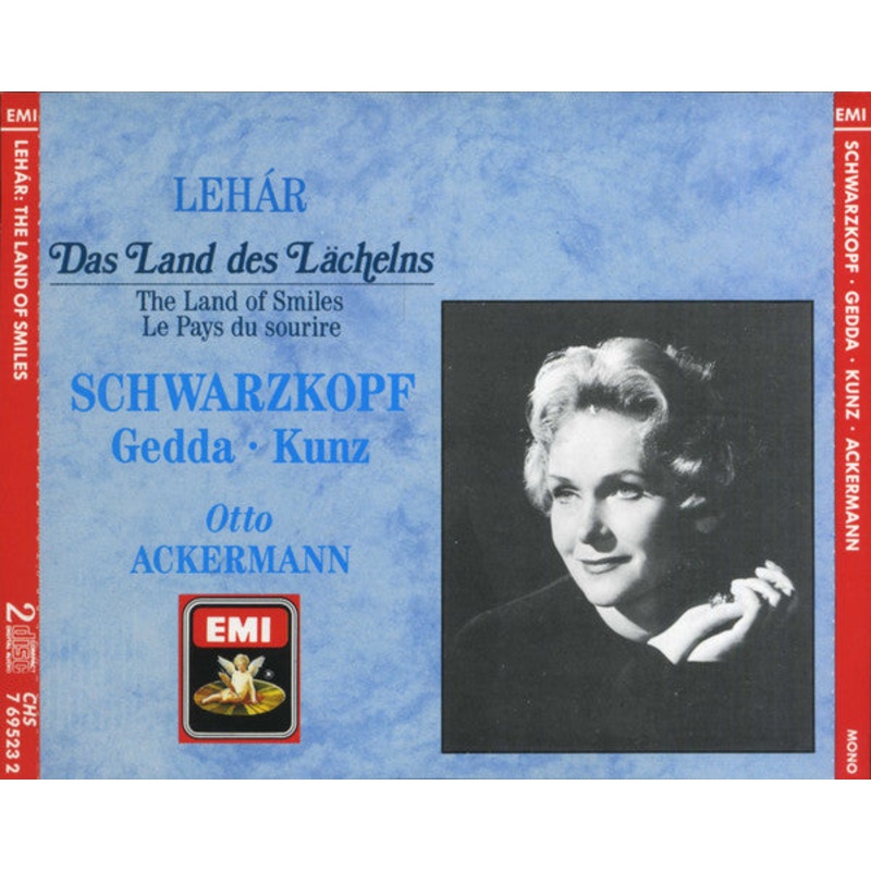 Franz Lehr / Elisabeth Schwarzkopf, Otto Ackermann – Das Land Des Lchelns (2xCD, Album, Mono, RM) (Near Mint (NM or M-))