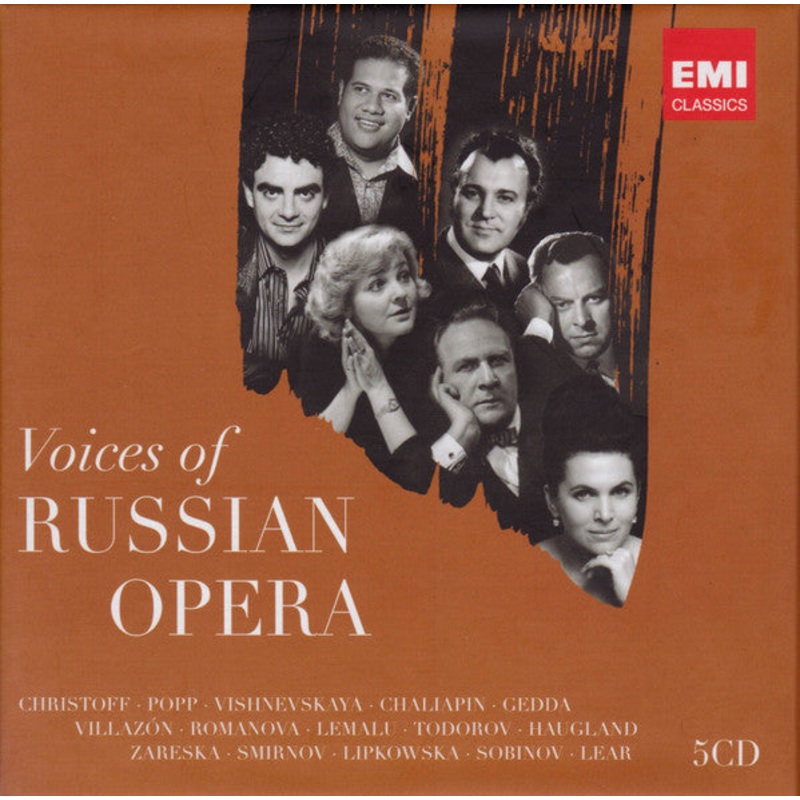 Christoff*, Popp*, Vishnevskaya*, Chaliapin*, Gedda* – Voices Of Russian Opera (5xCD, Comp) (Near Mint (NM or M-))