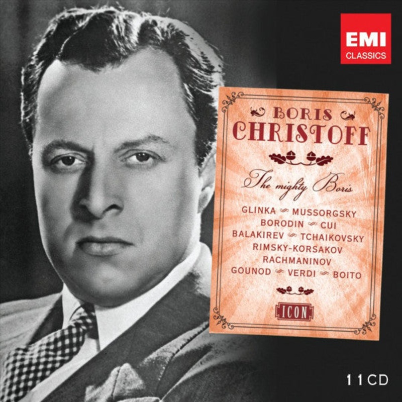 Glinka*  Mussorgsky*  Borodin*  Cui*  Balakirev*  Tchaikovsky*  Rimsky-Korsakov*  Rachmaninov*  Gounod*  Verdi*  Boito* / Boris Christoff – The Mighty Boris (11xCD, Mono, RM + Box, Comp) (Mint (M))