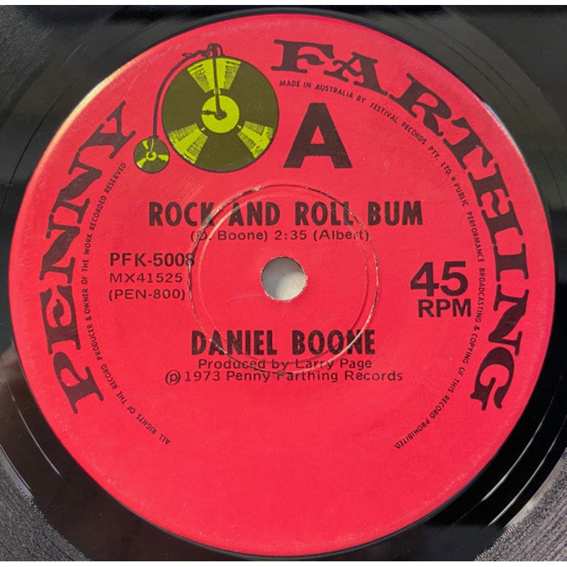 Daniel Boone – Rock And Roll Bum (7, Single) (Very Good Plus (VG+))