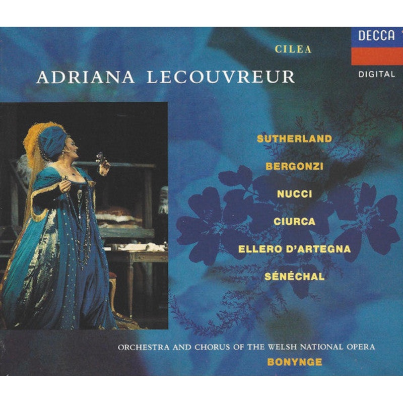 Francesco Cilea – Joan Sutherland, Carlo Bergonzi, Leo Nucci, Cleopatra Ciurca, Francesco Ellero D’Artegna, Michel Snchal, The Welsh National Opera Orchestra And Welsh National Opera Chorus, Richard Bonynge – Adriana Lecouvreur  (2xCD, Album + Box, Sl
