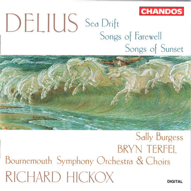 Frederick Delius, Bryn Terfel, Sally Burgess, Richard Hickox, Bournemouth Symphony Orchestra – Sea Drift – Songs of Farewell – Songs of Sunset (CD) (Near Mint (NM or M-))