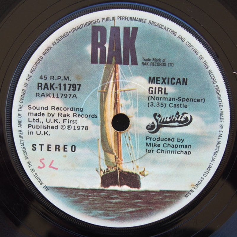 Smokie – Mexican Girl (7, Single) (Very Good Plus (VG+))