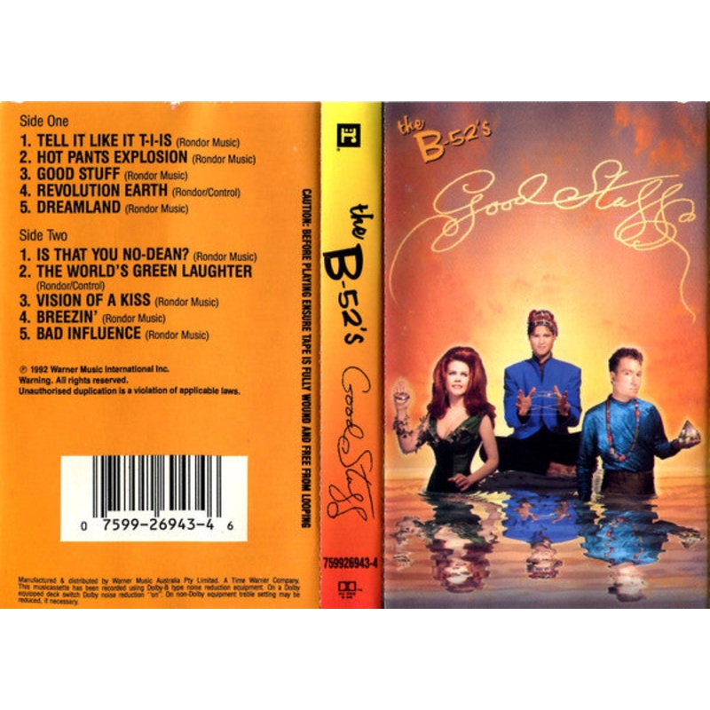 The B-52’s – Good Stuff (Cass, Album) (Very Good Plus (VG+))