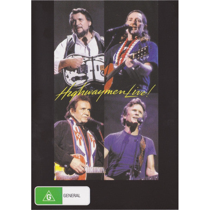 Willie*, Waylon*, Cash* & Kris* – Highwaymen Live! (DVD-V, PAL) (Very Good Plus (VG+))