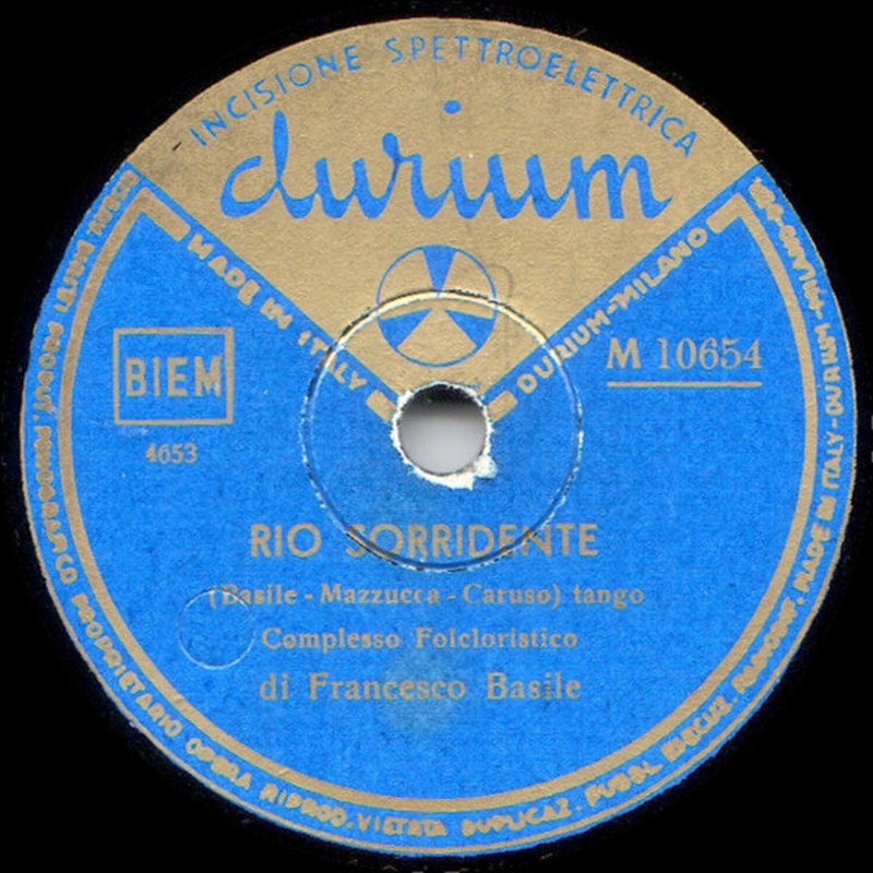 Complesso Caratteristico Francesco Basile – Rio Sorridente / Isabella (Shellac, 10) (Very Good (VG))
