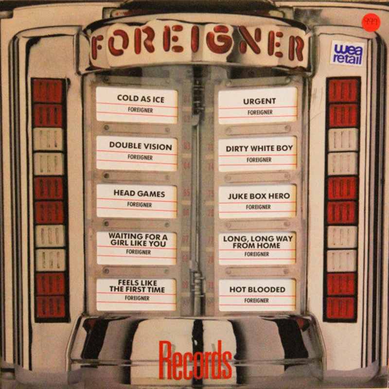 Foreigner – Records (LP, Comp, Gat) (Good Plus (G+))