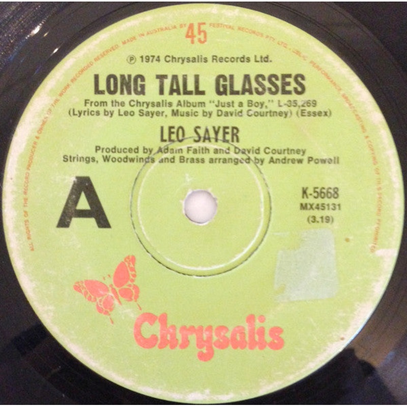 Leo Sayer – Long Tall Glasses (7) (Very Good Plus (VG+))