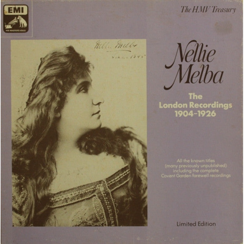 Nellie Melba – The London Recordings 1904-1926 (5xLP, Comp, Mono, Ltd + Box) (Very Good Plus (VG+))