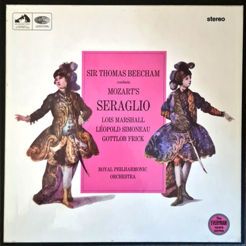 Sir Thomas Beecham Conducts Mozart* – Lois Marshall, Lopold Simoneau*, Gottlob Frick, Royal Philharmonic Orchestra – Seraglio (2xLP + Box, Album, RE) (Very Good Plus (VG+))