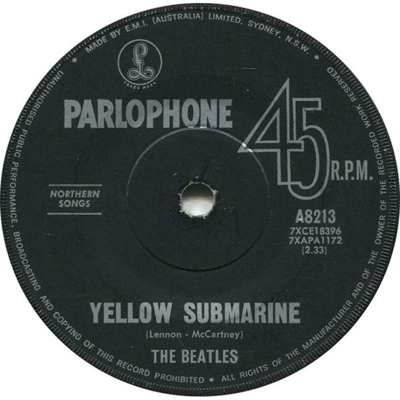 The Beatles – Eleanor Rigby / Yellow Submarine (7, Single, Mono) (Very Good (VG))
