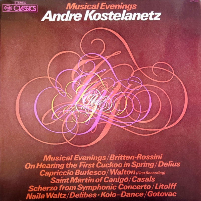 Andre Kostelanetz* – Musical Evenings (LP) (Very Good Plus (VG+))