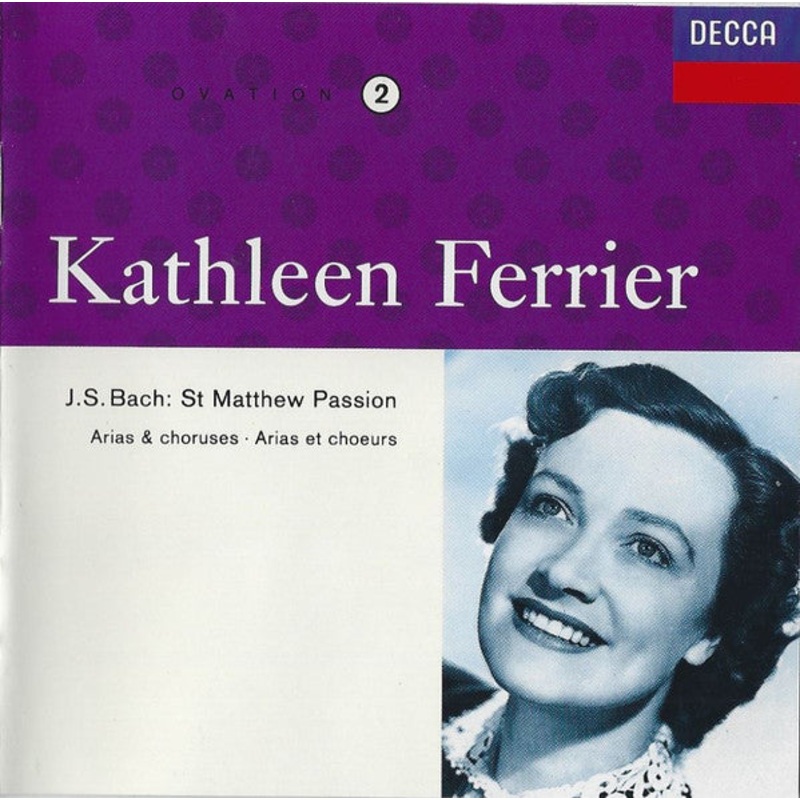 Kathleen Ferrier, J.S. Bach* – St. Matthew Passion – Arias & Choruses = Arias Et Choeurs (CD, Album, Mono, RM) (Very Good Plus (VG+))