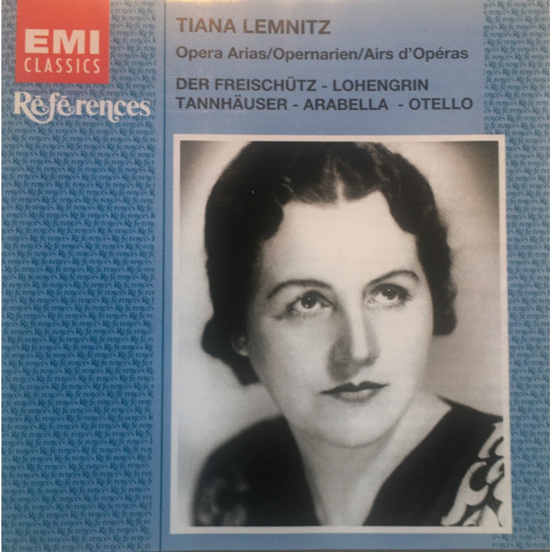 Tiana Lemnitz – Opera Arias/Opernarien/Airs D’Operas (CD, Comp, Mono) (Very Good Plus (VG+))