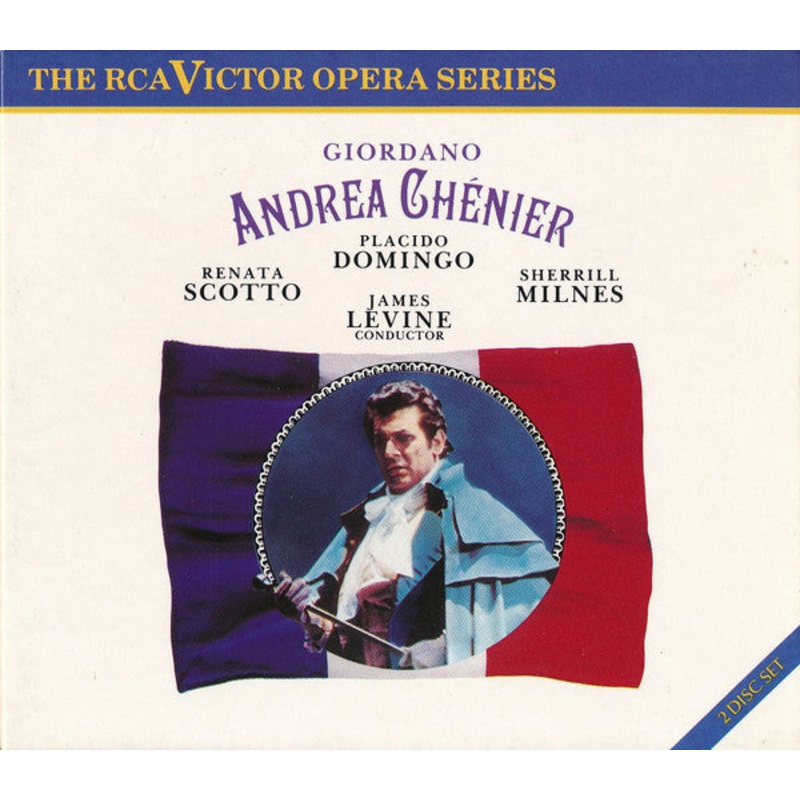 Umberto Giordano  Placido Domingo / Renata Scotto / Sherrill Milnes, James Levine  – Andrea Chnier (2xCD, Album + Box) (Mint (M))