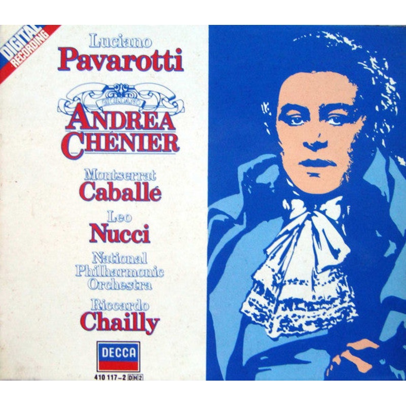 Giordano*, Luciano Pavarotti, Montserrat Caball, Leo Nucci, National Philharmonic Orchestra, Riccardo Chailly – Andrea Chnier (2xCD, Album, RE + Box) (Near Mint (NM or M-))
