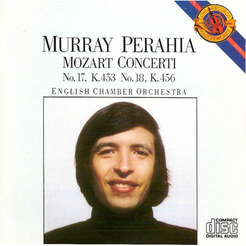Mozart* – Murray Perahia / English Chamber Orchestra – Piano Concerti No. 17, K. 453 / No. 18, K. 456 (CD, Album) (Very Good Plus (VG+))