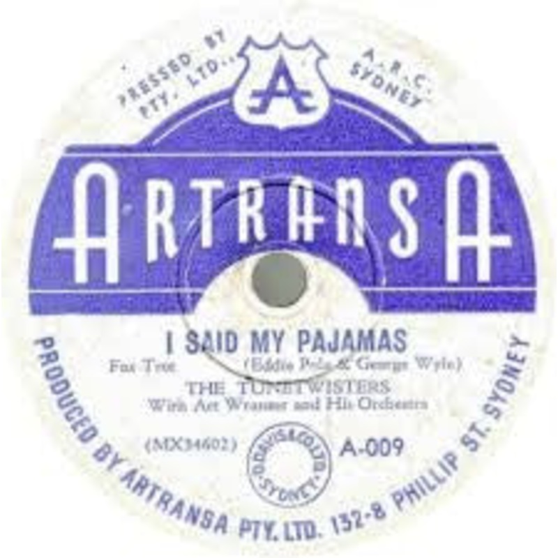 The Tunetwisters – I Said My Pajamas / I Can Dream, Can’t I? (Shellac, 10) (Very Good (VG))