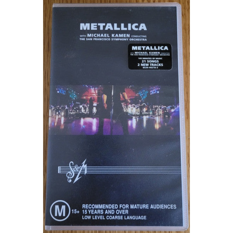 Metallica With Michael Kamen Conducting San Francisco Symphony – S&M (VHS, PAL) (Very Good Plus (VG+))